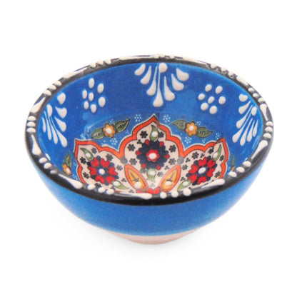 Handmade Ceramic Bowl Mexican Maya 8cm