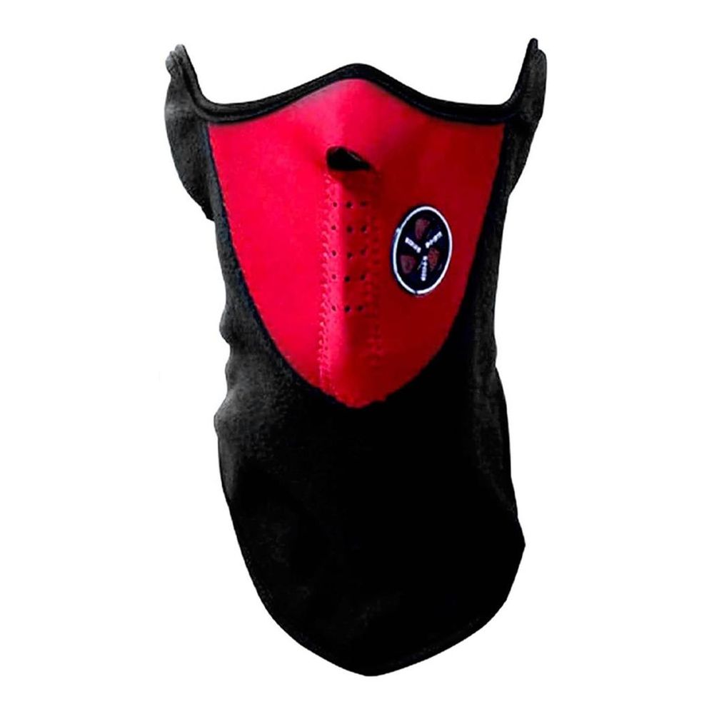 Aquarius Thermal Neoprene Face & Neck Mask Warm & Breathable Biker Mask, Red