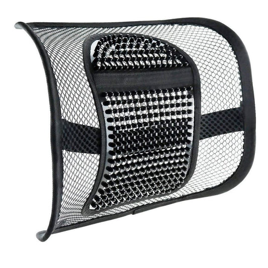 Super Comfort Mesh Lumbar Back Seat Support System with Massage Nodes