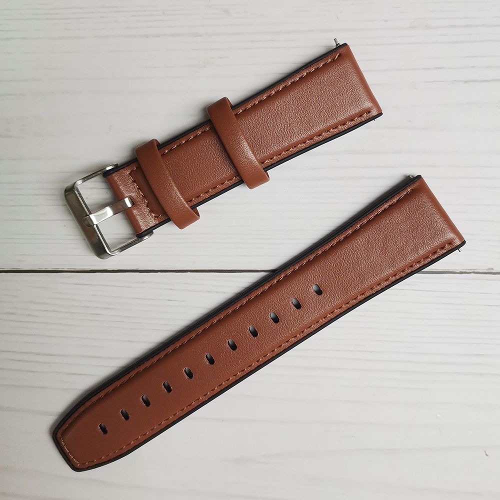 Watch Band 22mm Genuine Leather Strap For Huami Amazfit GTR 47mm Stratos 2 2S 3  Watch Strap Replacements GTR2 Watch Mens Strap