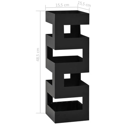 Umbrella Stand Tetris Steel Black