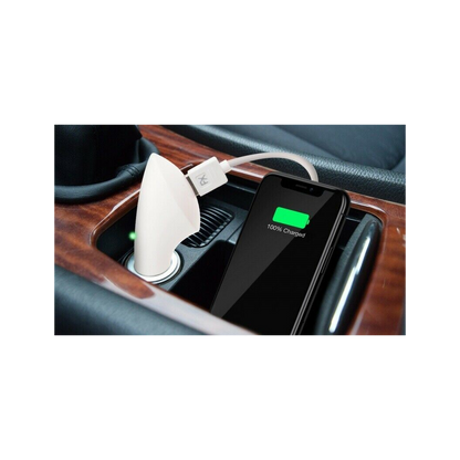 FX Factory USB Car Charger 1000mA - White