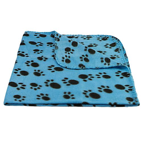 NP P Paw Print Pet Fleece Blanket | HT6420 5055180664202 | 73x70cm Blue MX-10211