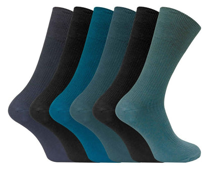 6 Pairs Non Elastic 100% Cotton Socks