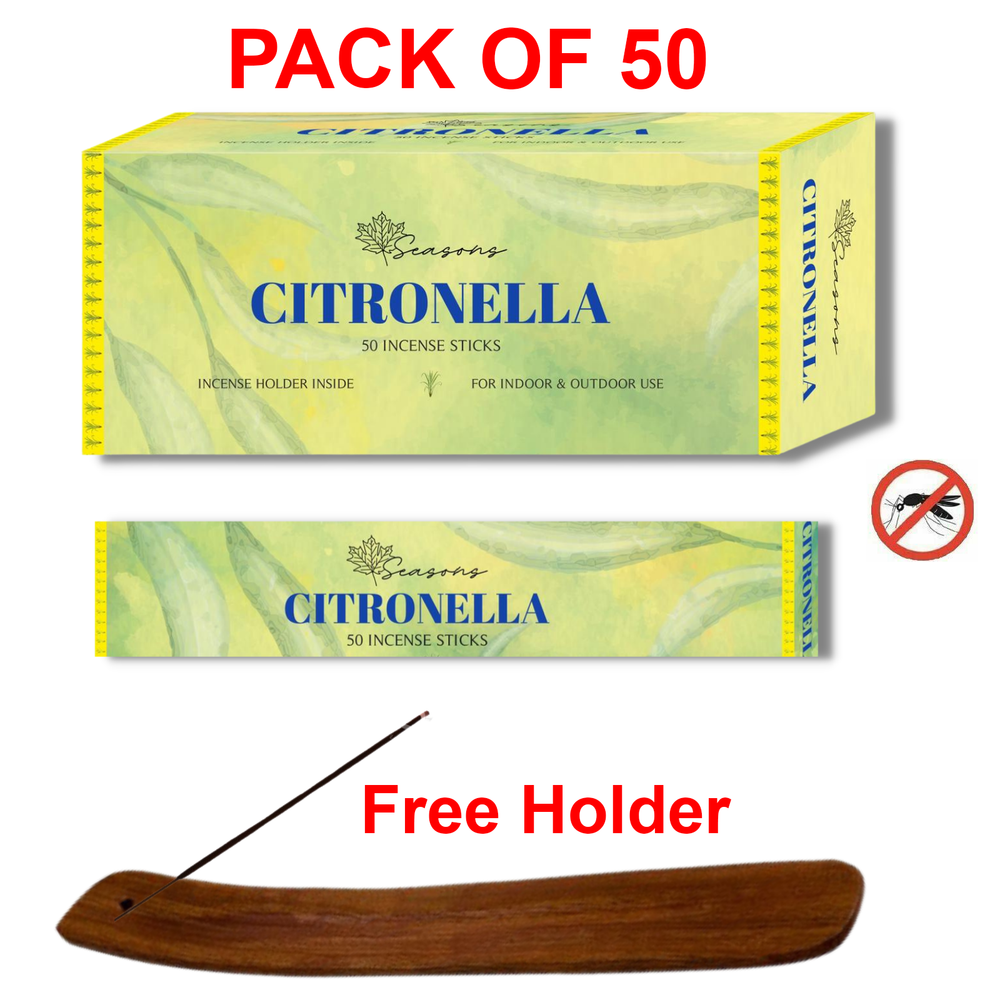 Citronella Incense Sticks For Outdoor and Home Insects Away, free incense holder