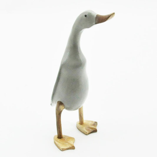 45cm GREY STANDING WEB FEET DUCK