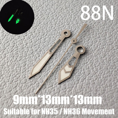 Watch Accessories Watch Hands NH35 Hands C3 Green  Luminous Suitable For NH35/NH36 Movement 39N-93N