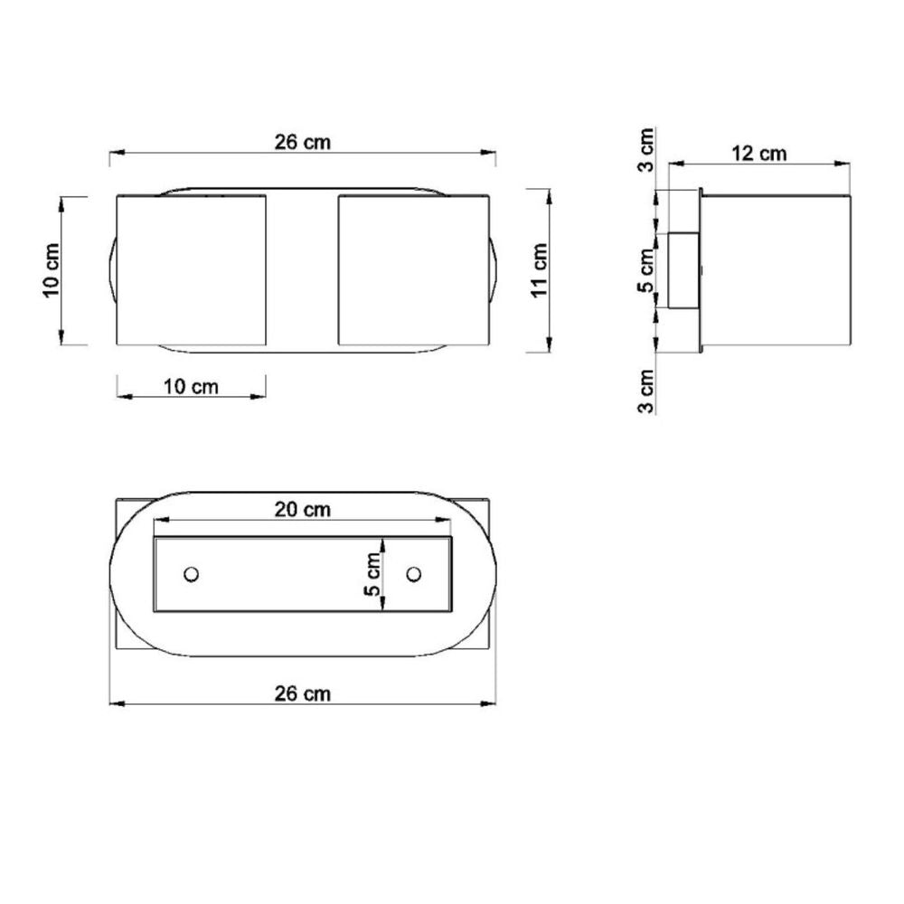 Wall lamp aluminum Orbis modern Design G9