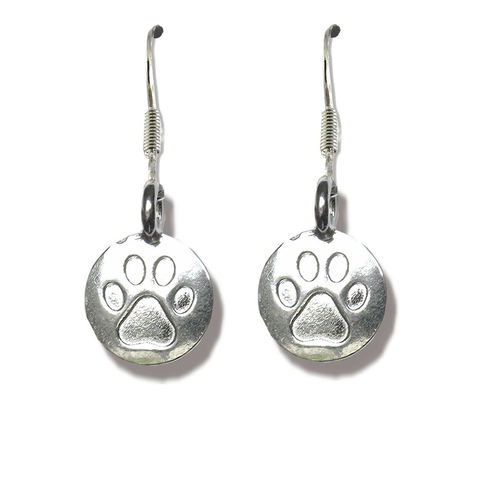 Paw Print Drop Earrings