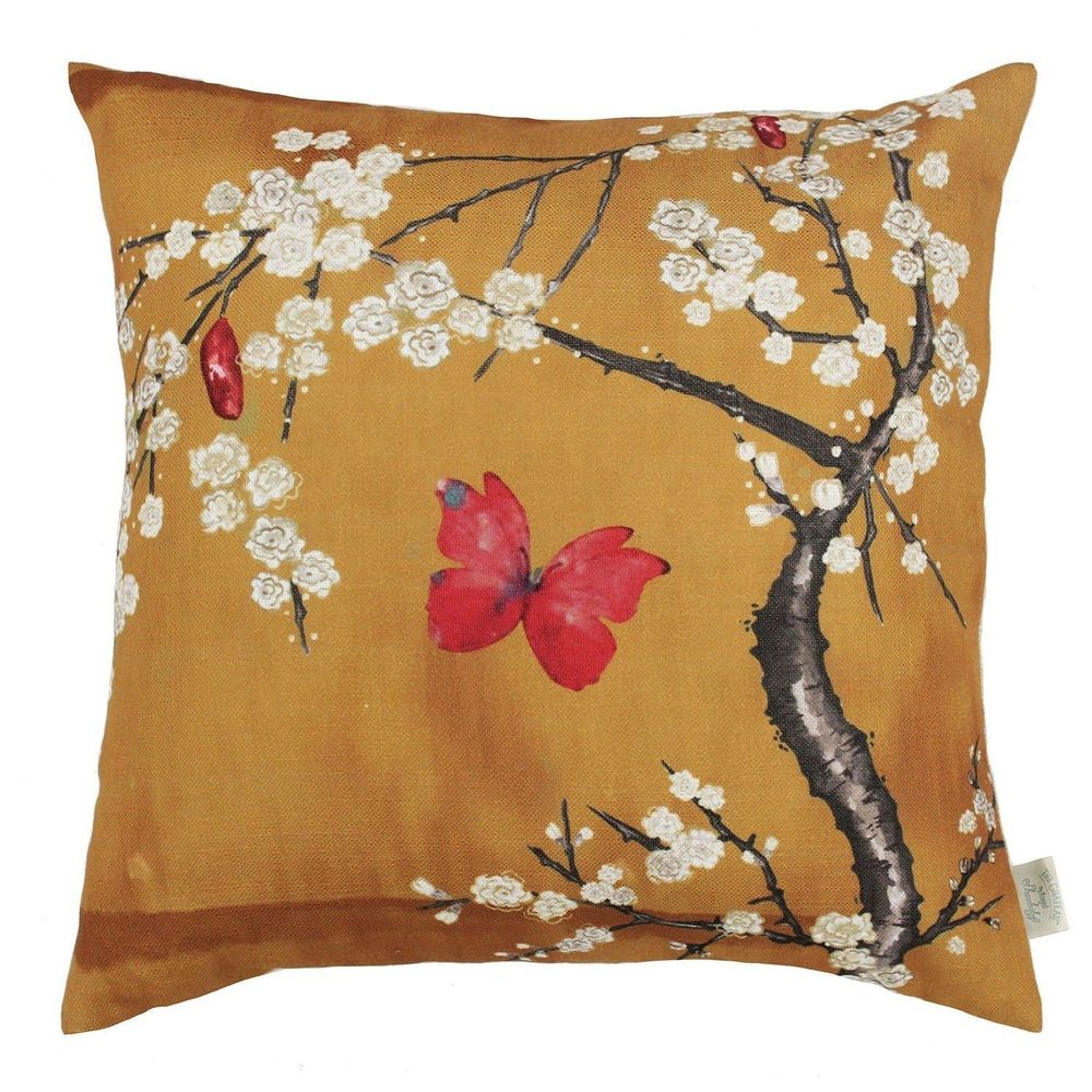 Chateau Blossom Cushion Home Deco Ochre