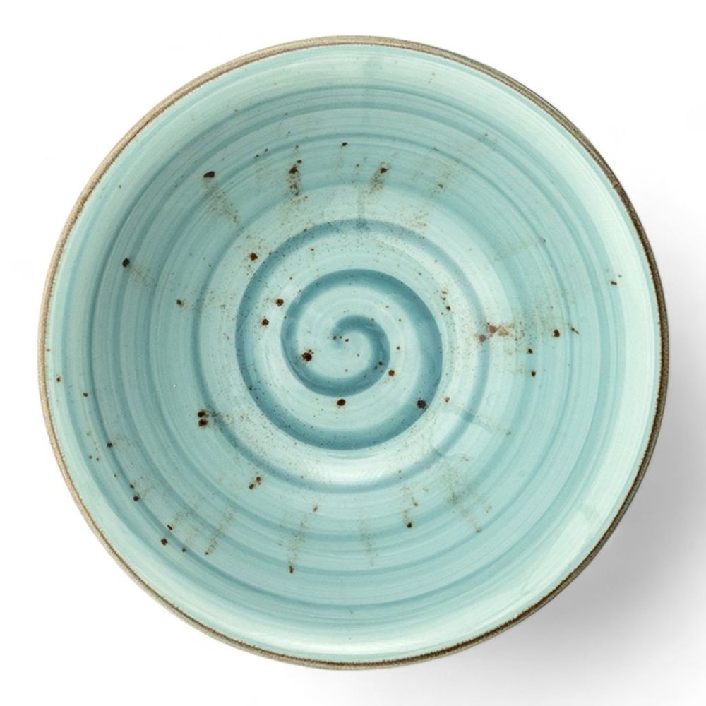 Porcelain Soup-Cereal Bowl Pebble Sea Green 18cm