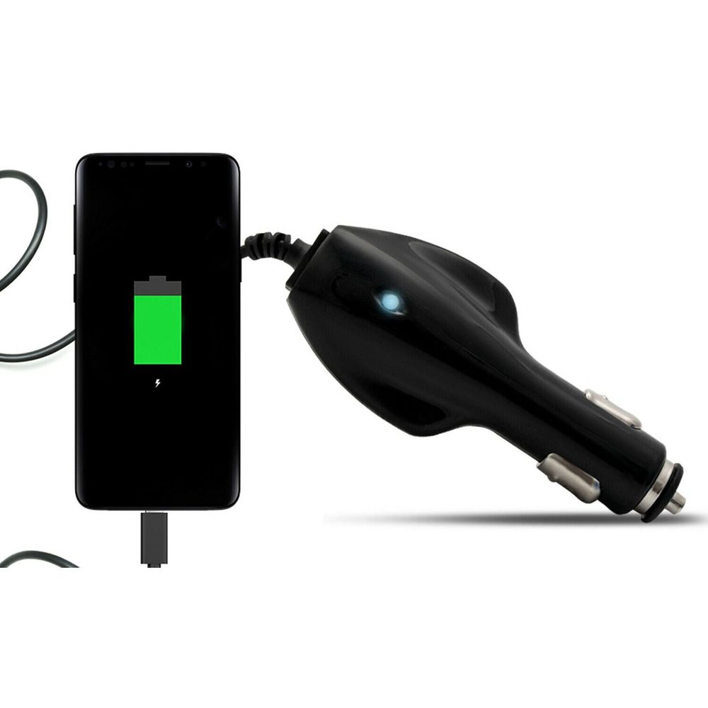 Great Value Company 1000mA Car Charger For Micro USB Devices - Black