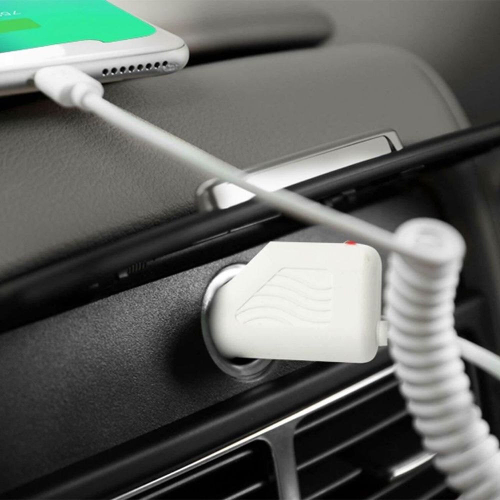 FX Car Charger For Micro USB Devices, 650mAh - White