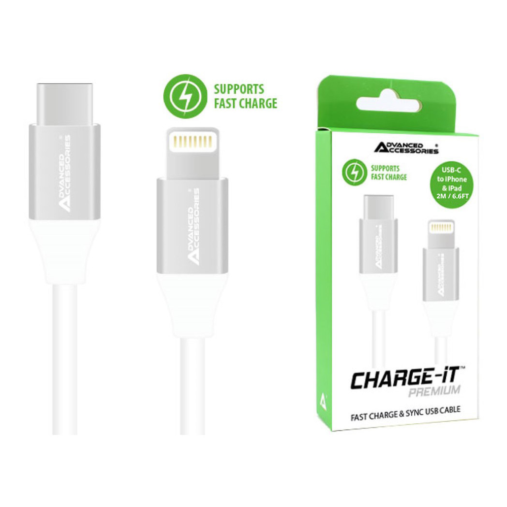 AA CHARGE-IT Premium USB-C to iPhone & iPad Cable Supports Fast Charge