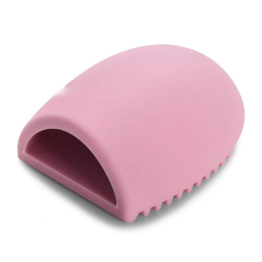 Silicone Egg Sponge Scrubber Make-Up Brush Cleaner - Pink/Purple[Pink]