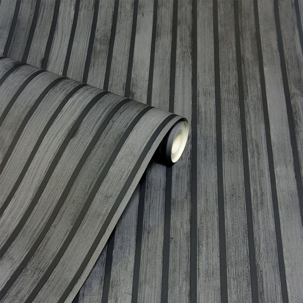 Wood Slats Charcoal/Grey SW12