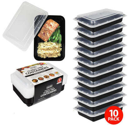 1x Meal Prep Container No-Partition 10PK