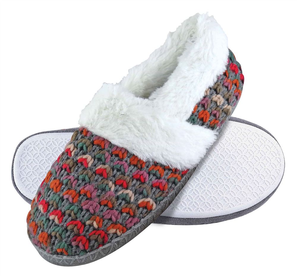 Dunlop - Ladies Slippers - Knitted 8029