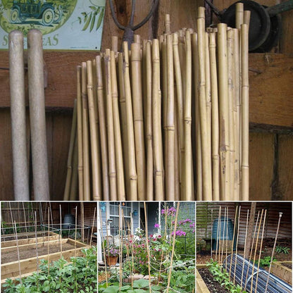 40 x 4FT Bamboo Canes Sticks 120cm