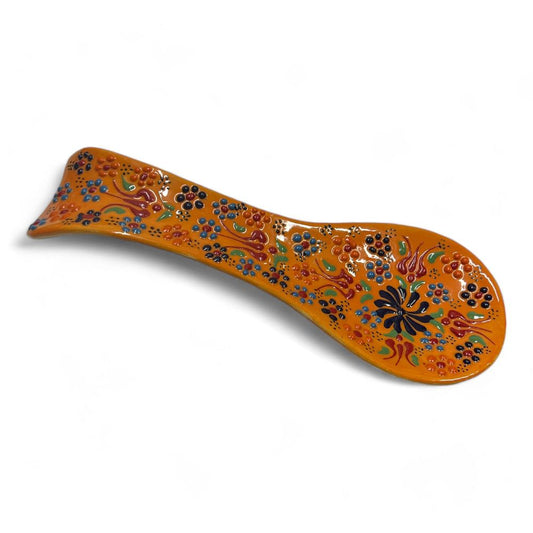 Ceramic Spoon Rest Tulip Orange 24cm