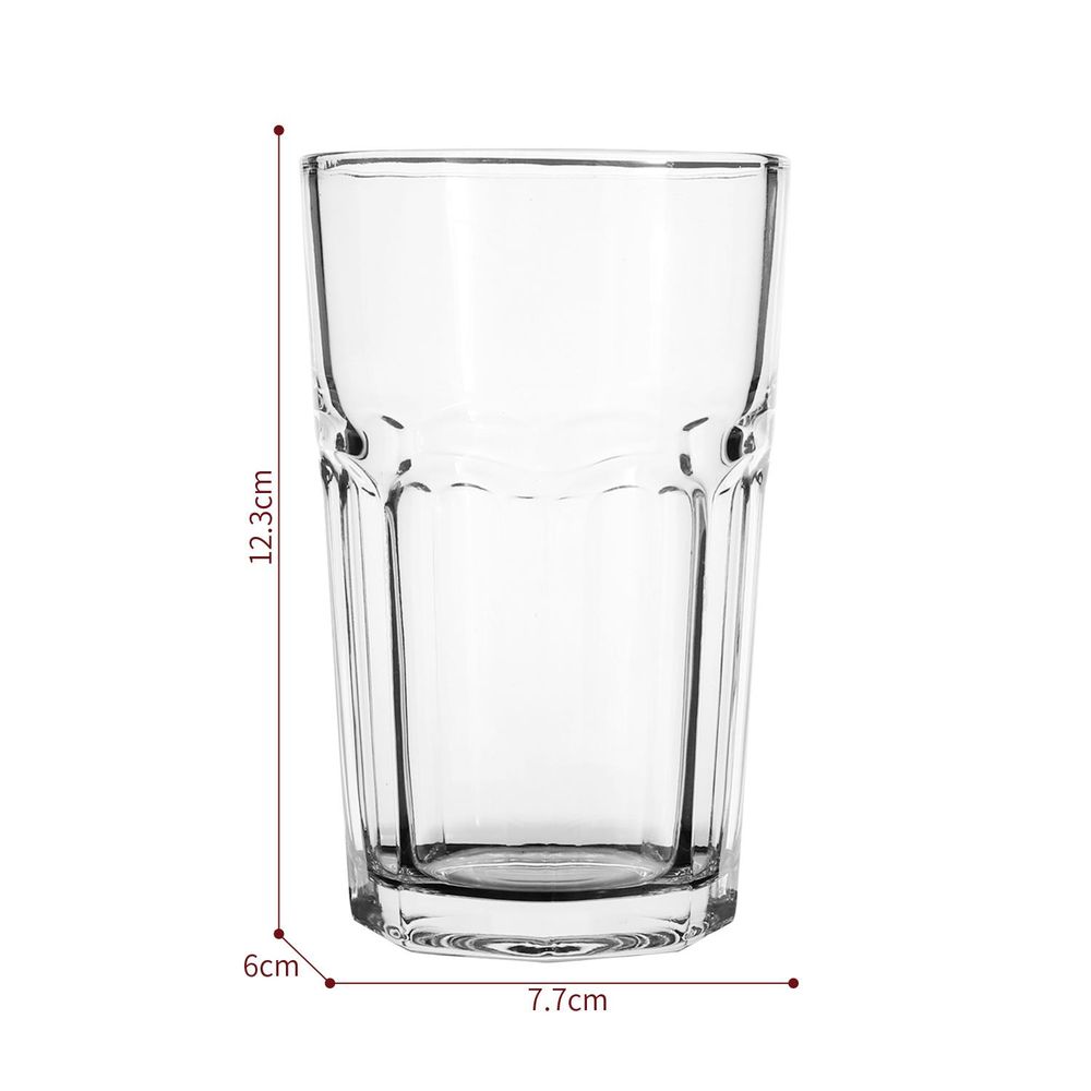 12 Traditional Highball Glass Tumblers - 300ml (10.5oz) Highball Glasses