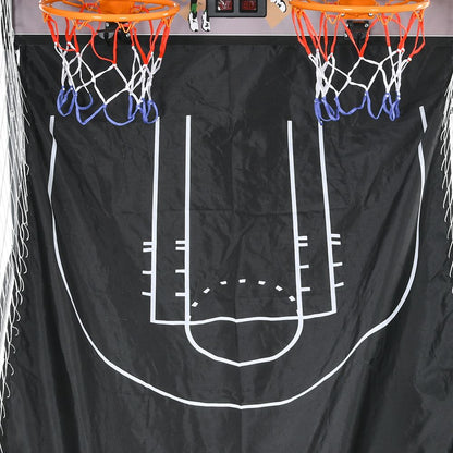 SPORTNOW Basketball Arcade Game with Double Hoops and Electronic Scorer