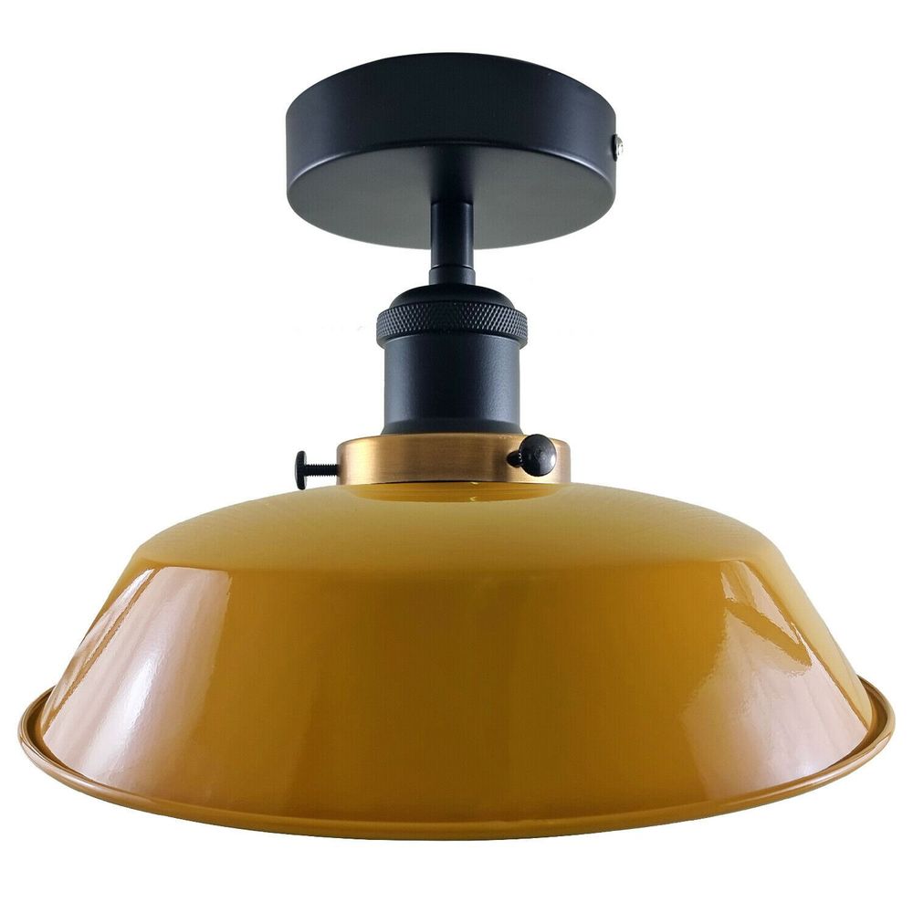 Modern Industrial Ceiling Light Fitting Flush Mount Light Metal Indoor Light