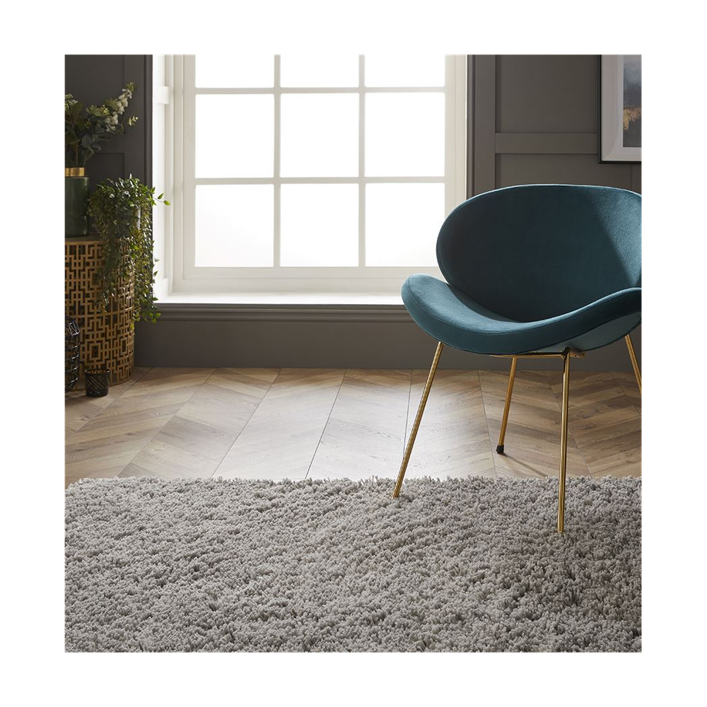 Larissa Shaggy 100x150cm Ghost Grey Rug