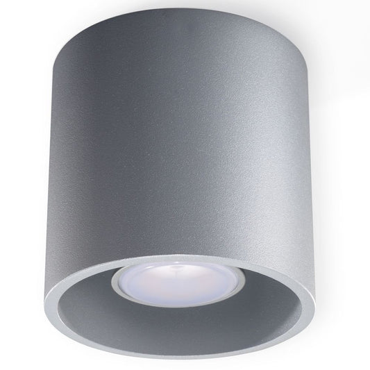 Ceiling Lamp ORBIS 1 Grey Round Shape Modern Loft Design LED GU10