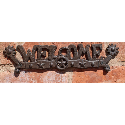 Rustic Cast Iron Decorative Welcome Sign