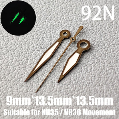 Watch Accessories Watch Hands NH35 Hands C3 Green  Luminous Suitable For NH35/NH36 Movement 39N-93N