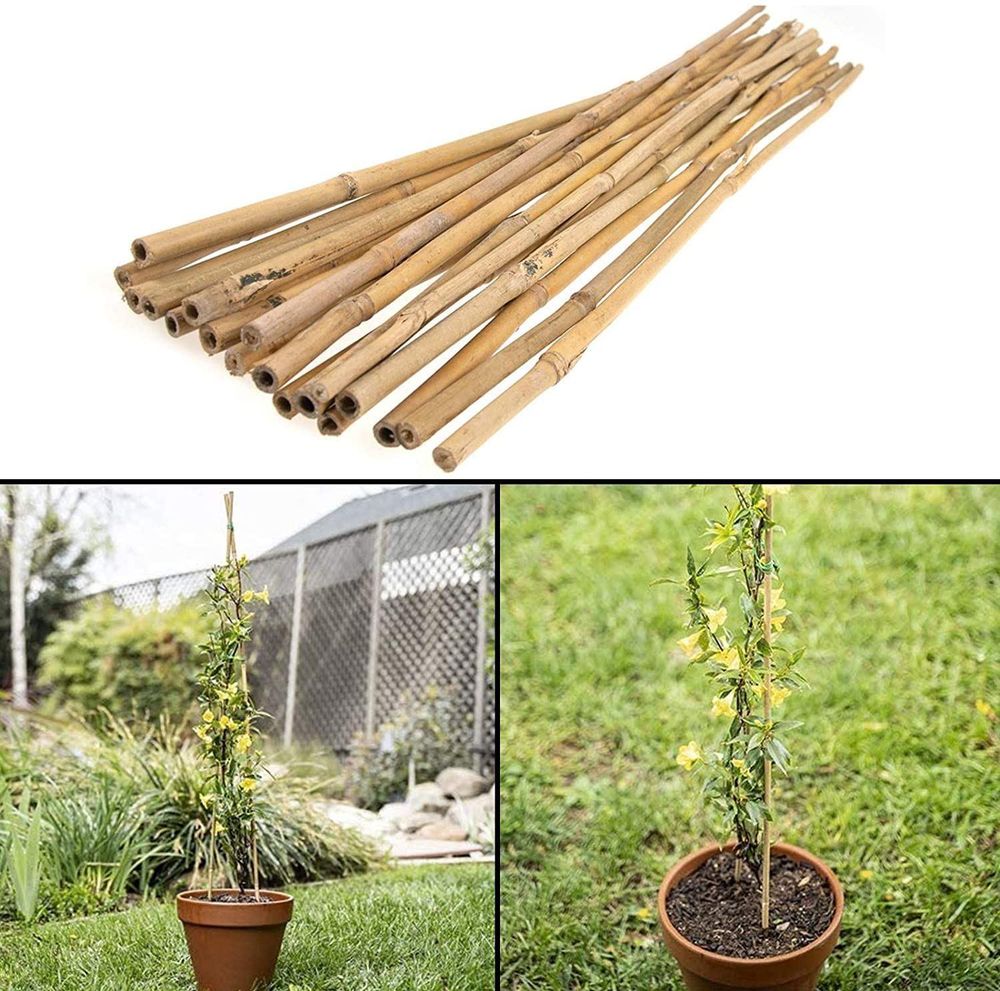 30 x 4FT Bamboo Canes Sticks 120cm