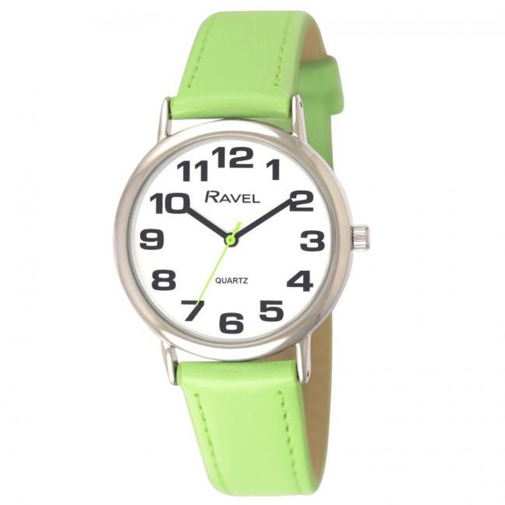 Ravel Womens Classic Lime Green Strap Watch R0105.13.11A