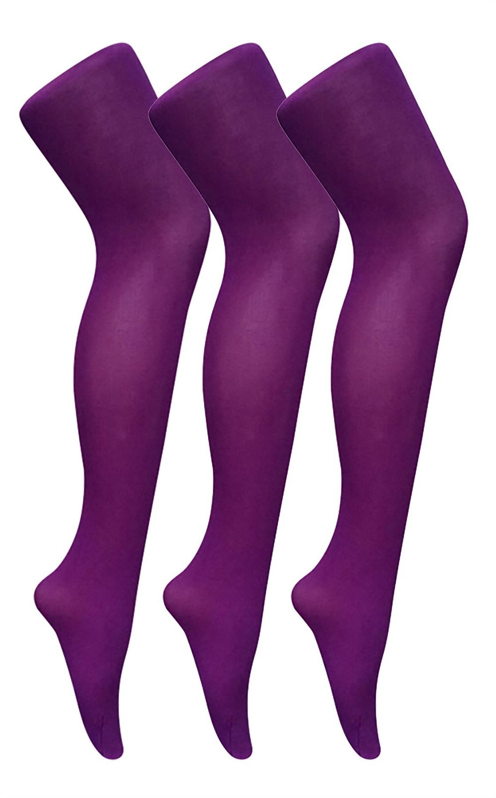 Sock Snob - 3 Pack 80 Denier Plain Coloured Tights