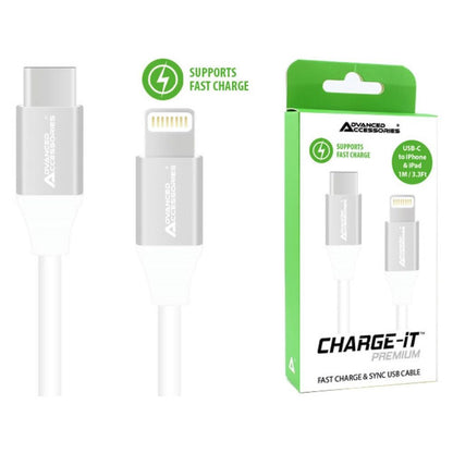 AA CHARGE-IT Premium USB-C to iPhone & iPad Cable Supports Fast Charge