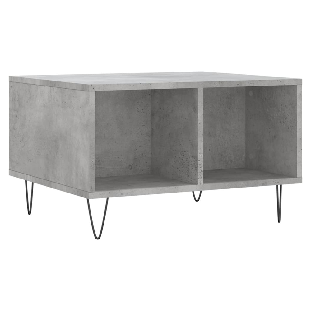 vidaXL Coffee Table Concrete Grey 60x50x36.5 cm Engineered Wood