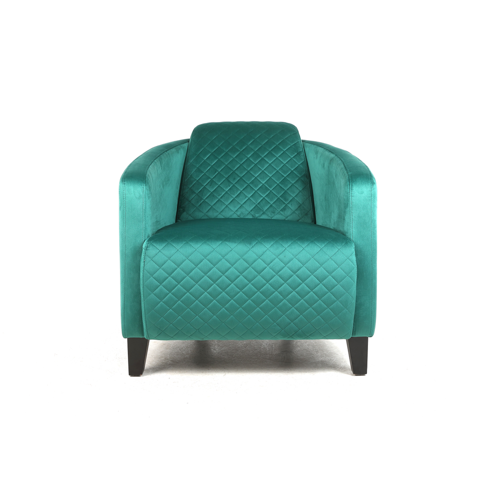 86CM SEAGRASS COLOUR VELVET ARMCHAIR