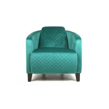 86CM SEAGRASS COLOUR VELVET ARMCHAIR