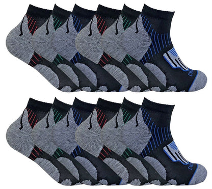 12 Pack Mens Cycling Socks