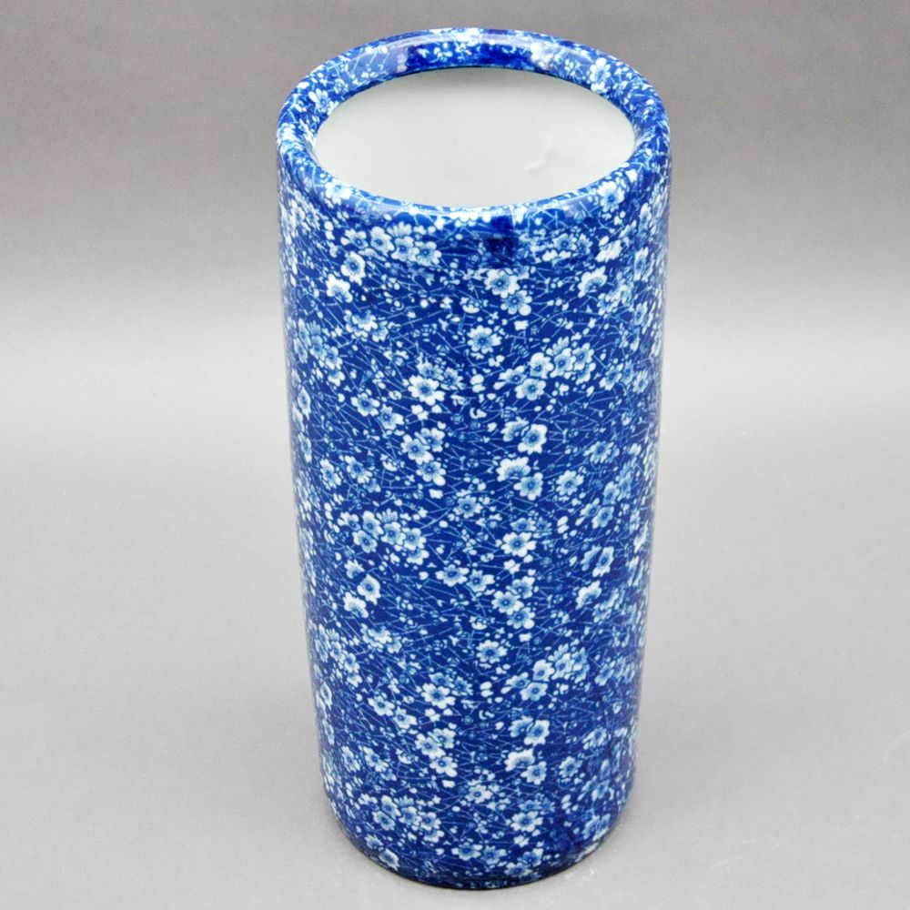 18" BLUE WHITE UMBRELLA STAND