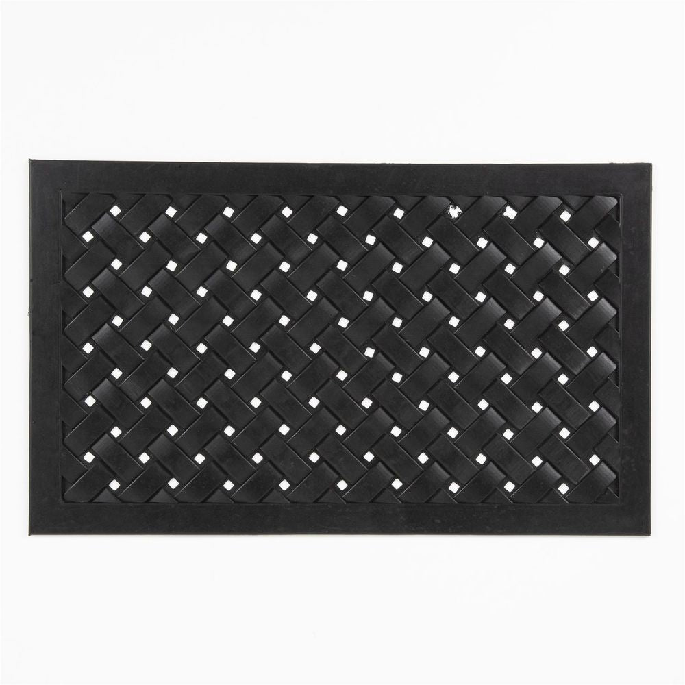 Reddish Rubber Lattice 45x75cm Doormat