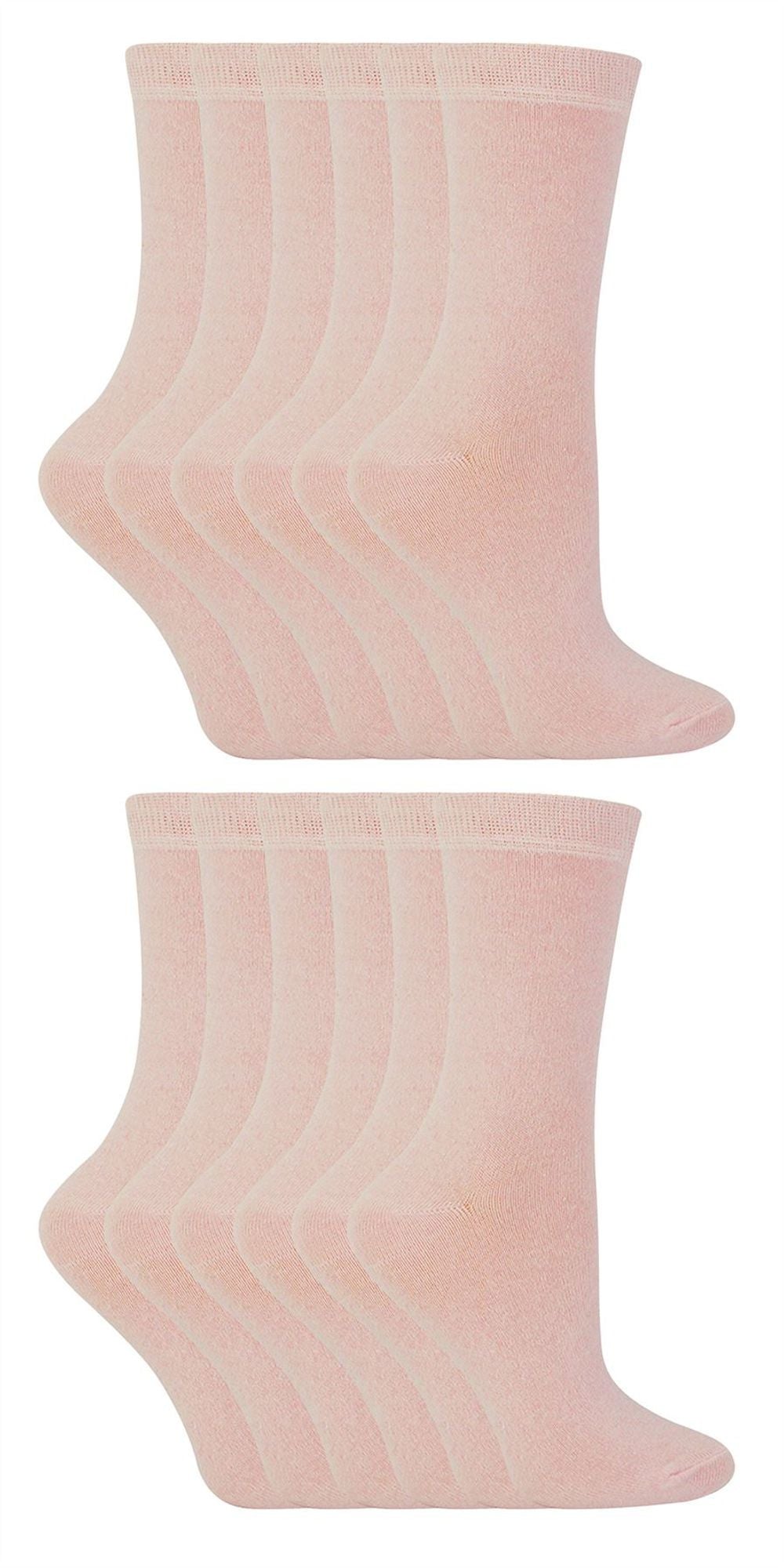 12 Pack KIDS Solid Colour Cotton Socks