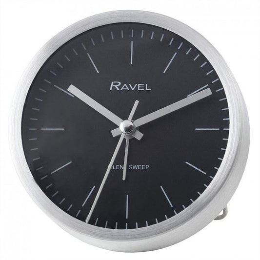 Ravel Quartz Metal Minimal Round Alarm Clock RC025.3