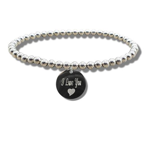 I Love You Disc Bracelet & Heart Symbol