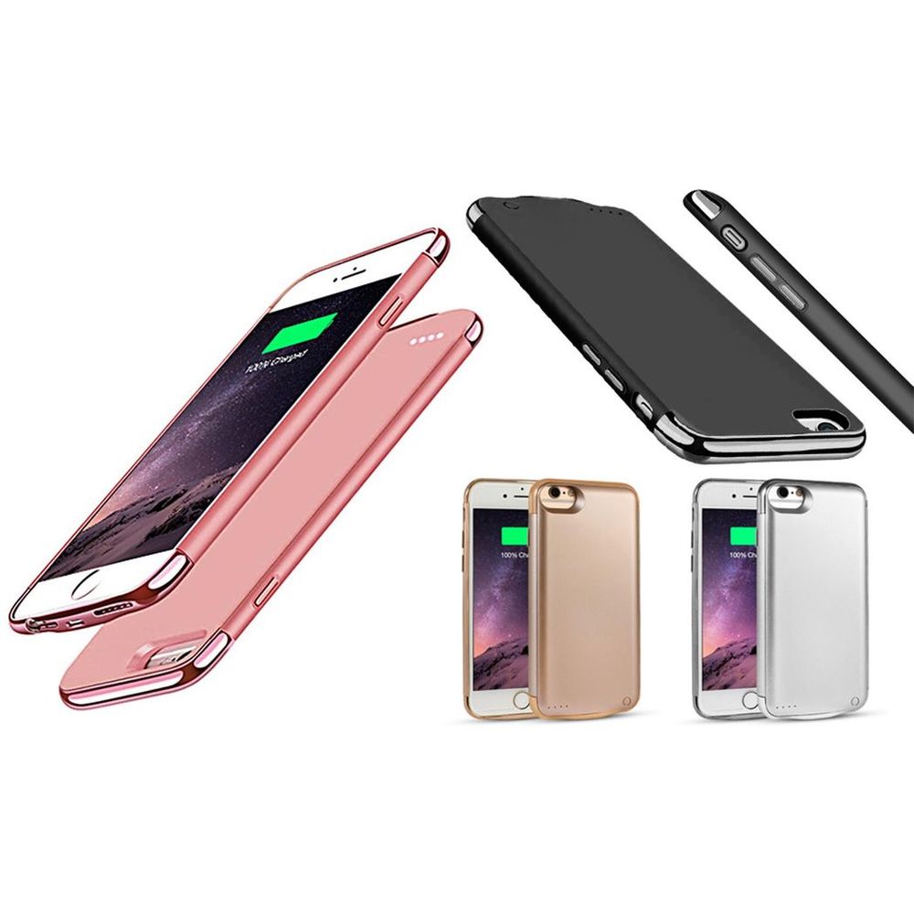 Powerz Ultra-Thin Power Bank Case for 6/6S/7 Black 3500mah