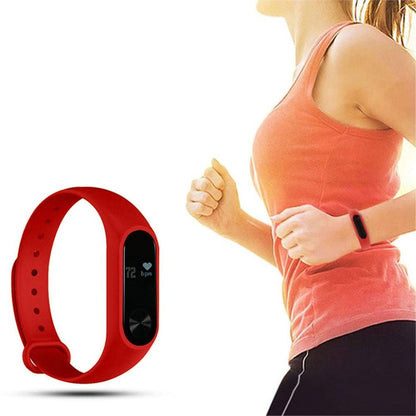 Aquarius AQ112 Fitness Tracker With Heart Rate Monitor, Red