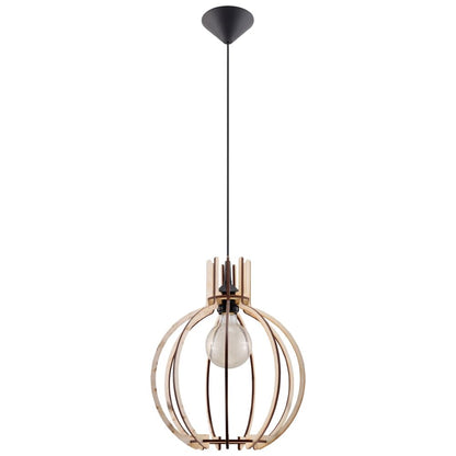 Pendant lamp wood Arancia Scandinavian Design E27