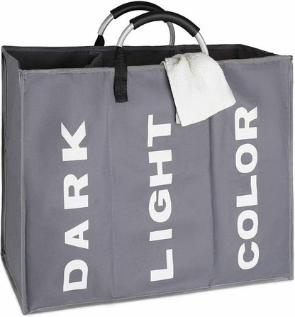 3 Compartment Laundry bag DARK GREY