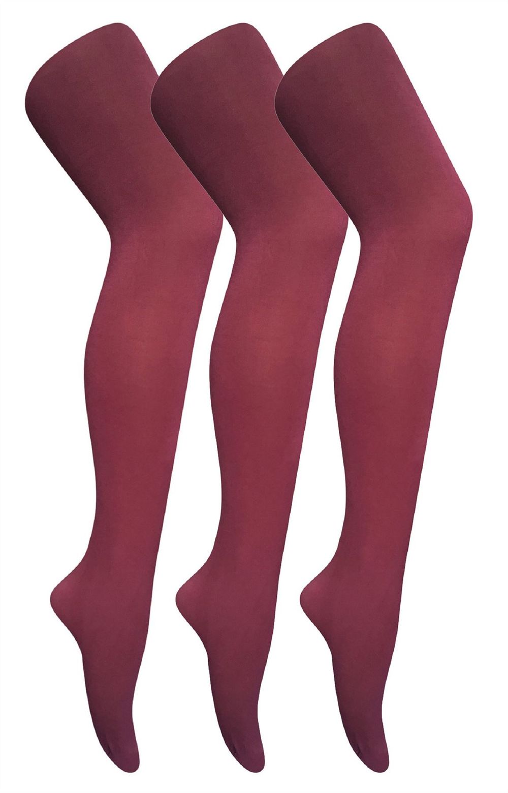 Sock Snob - 3 Pack 80 Denier Plain Coloured Tights