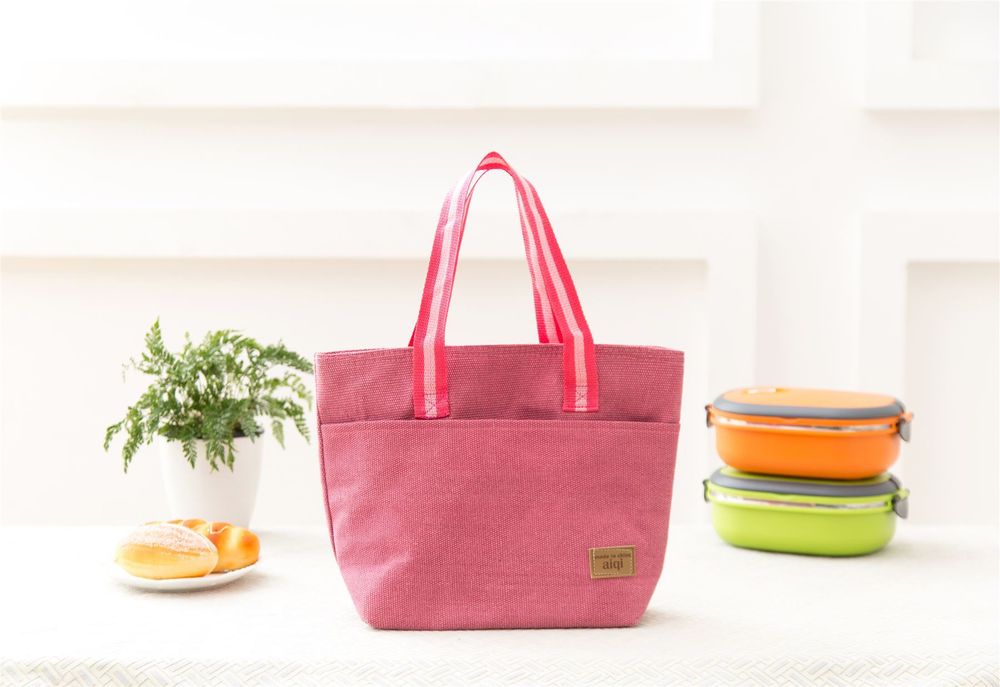 Insulated Tote Canvas Thermal Lunch Bag for Work School Office